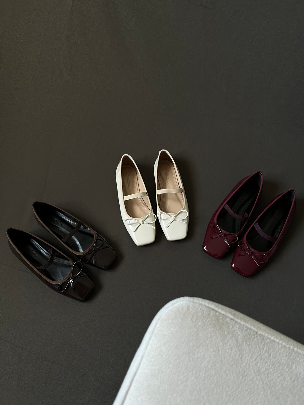 Kadın Rugan Lastikli Babet Fame - Bordo