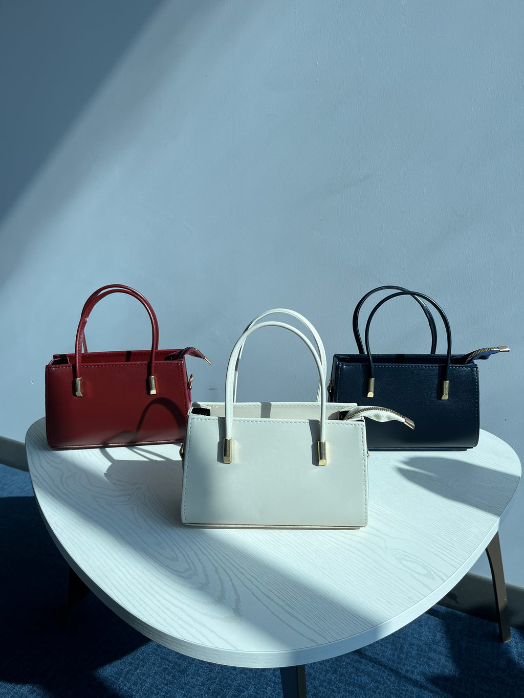 Gold Detaylı Modern Kadın Çantası | Mope - Bordo