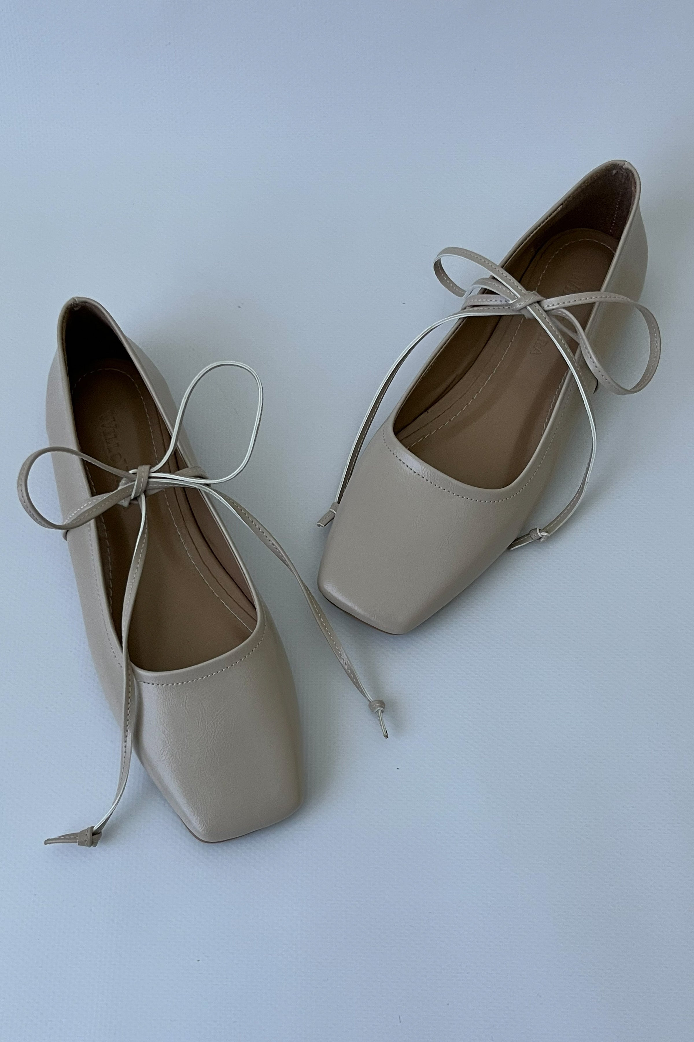 Kadın Bağcıklı Babet Bale - Bej