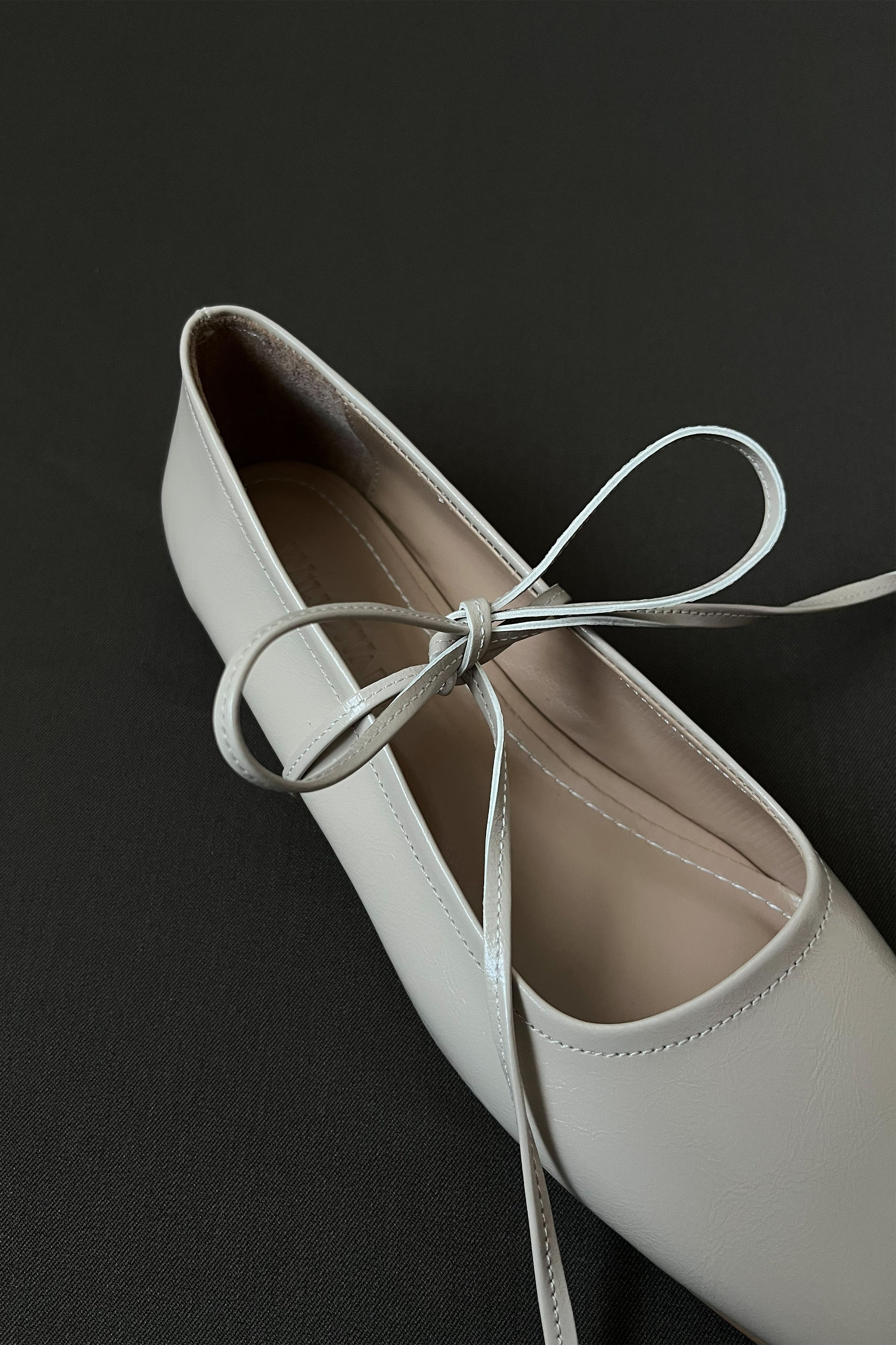 Kadın Bağcıklı Babet Bale - Bej