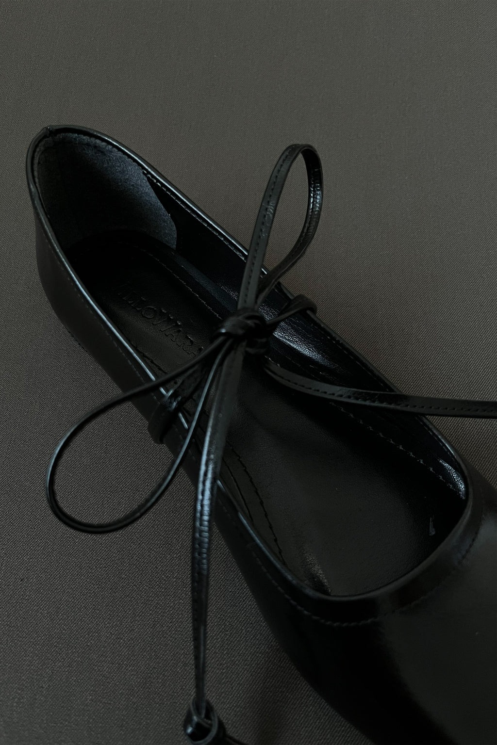 Kadın Bağcıklı Babet Bale - Siyah