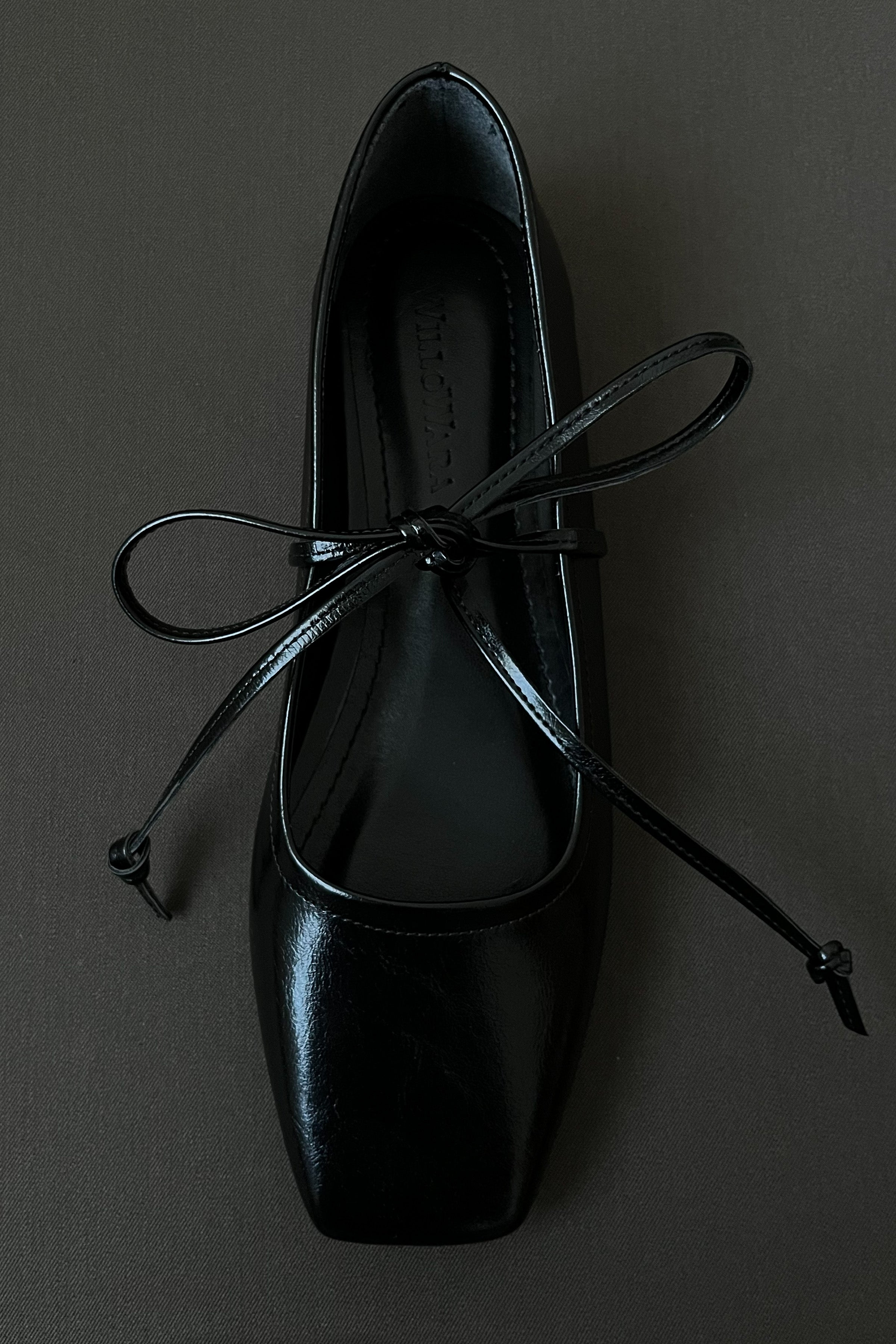 Kadın Bağcıklı Babet Bale - Siyah