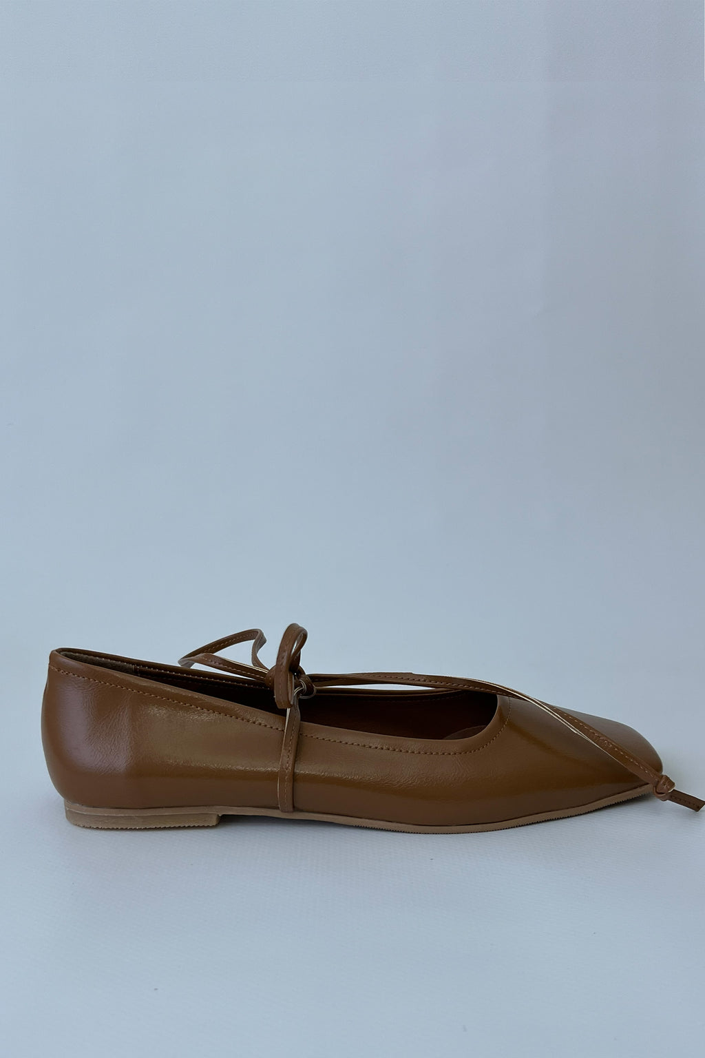 Kadın Bağcıklı Babet Bale - Camel