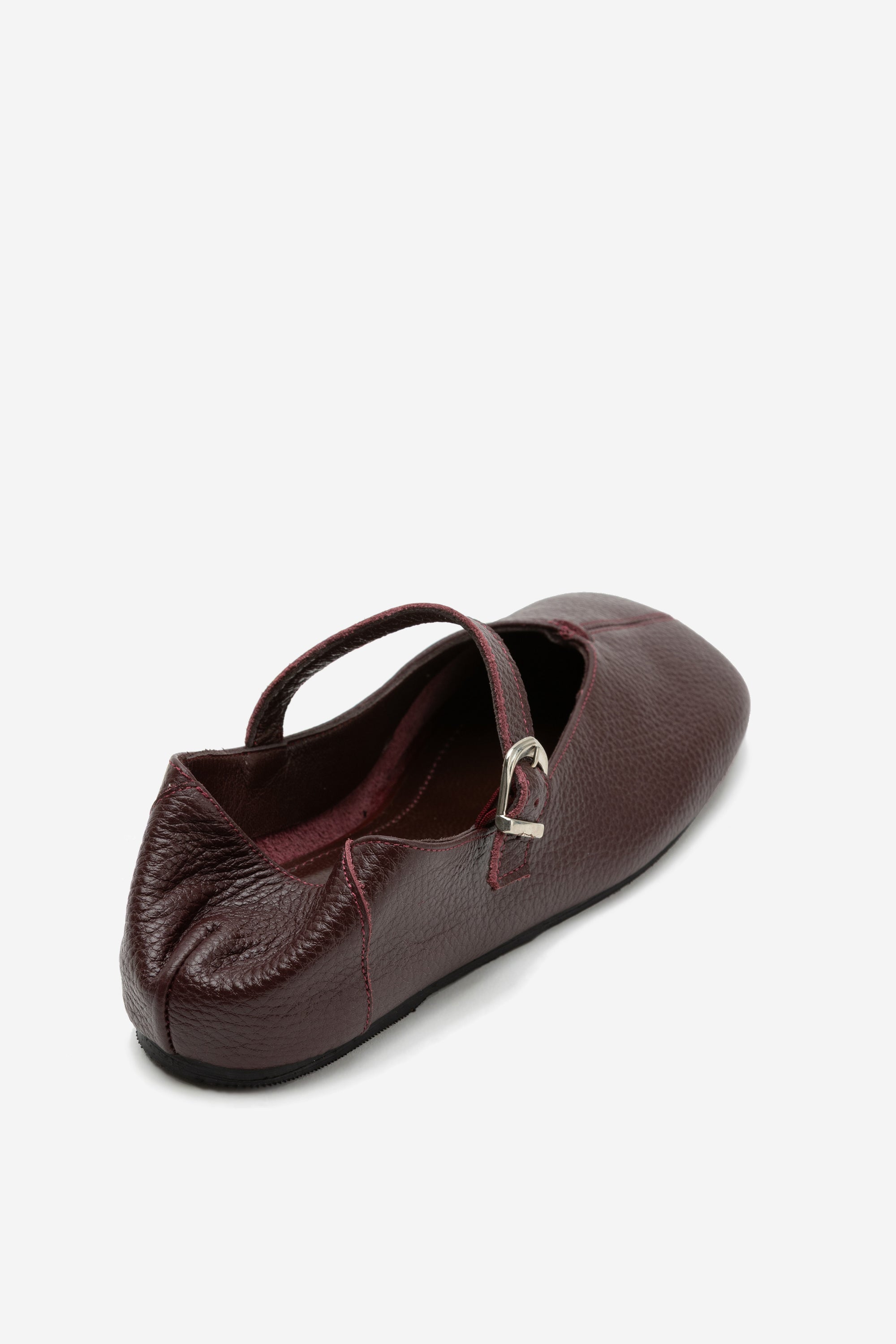 Dora Tokalı Hakiki Deri Ayakkabı - Bordo