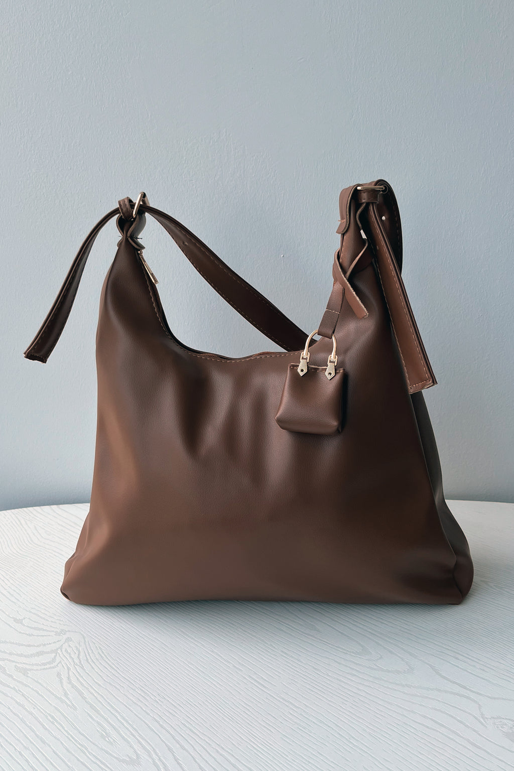 Büyük Modern Hobo Kadın Çanta | Esila - Taba
