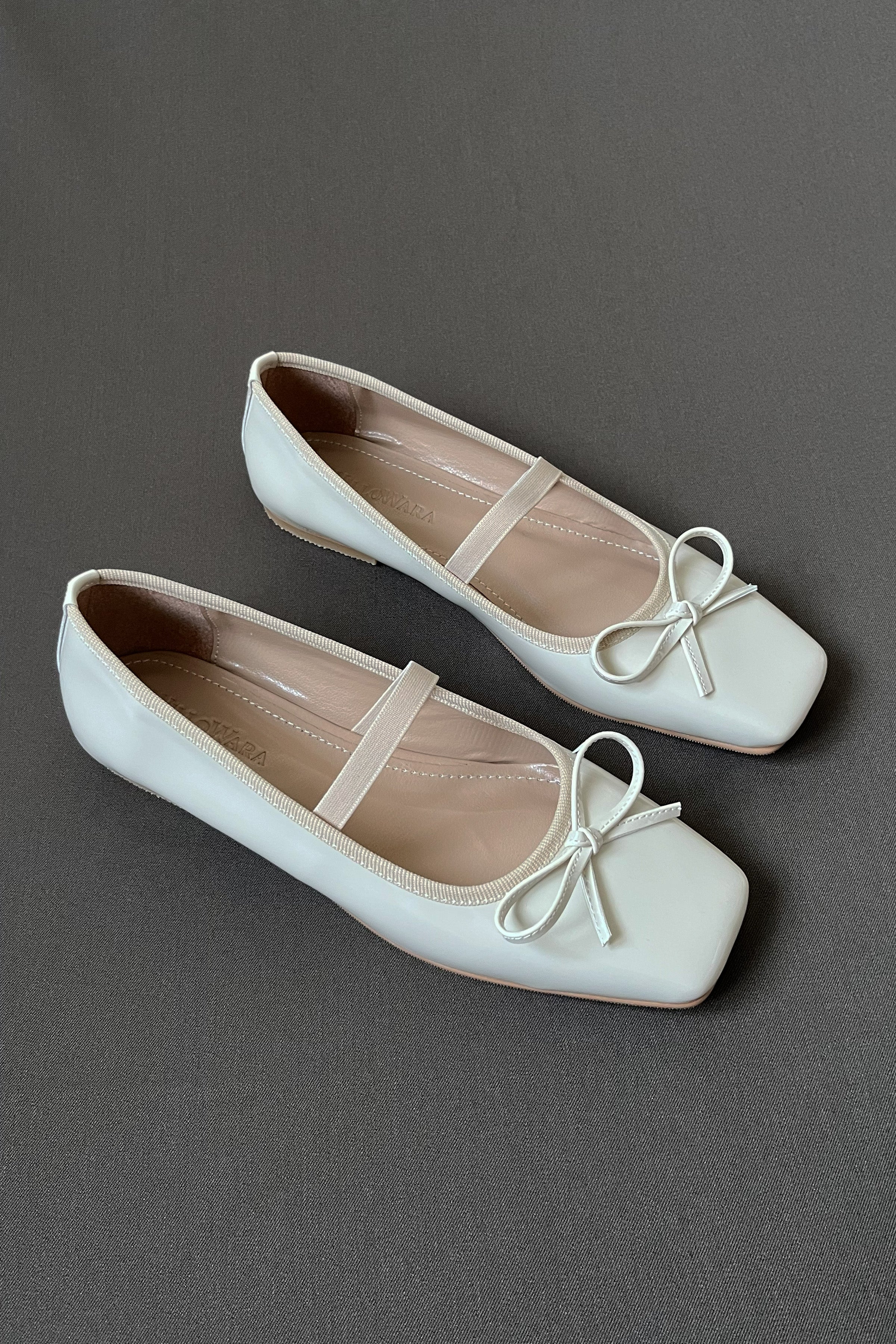 Kadın Rugan Lastikli Babet Fame - Bej