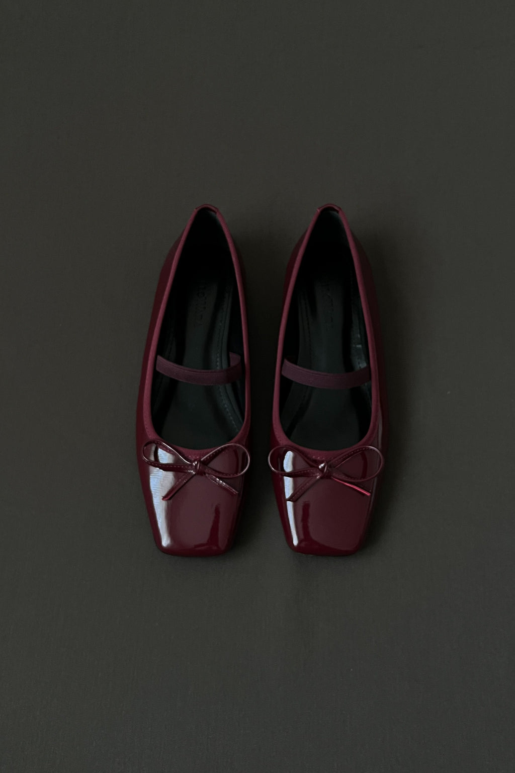 Kadın Rugan Lastikli Babet Fame - Bordo