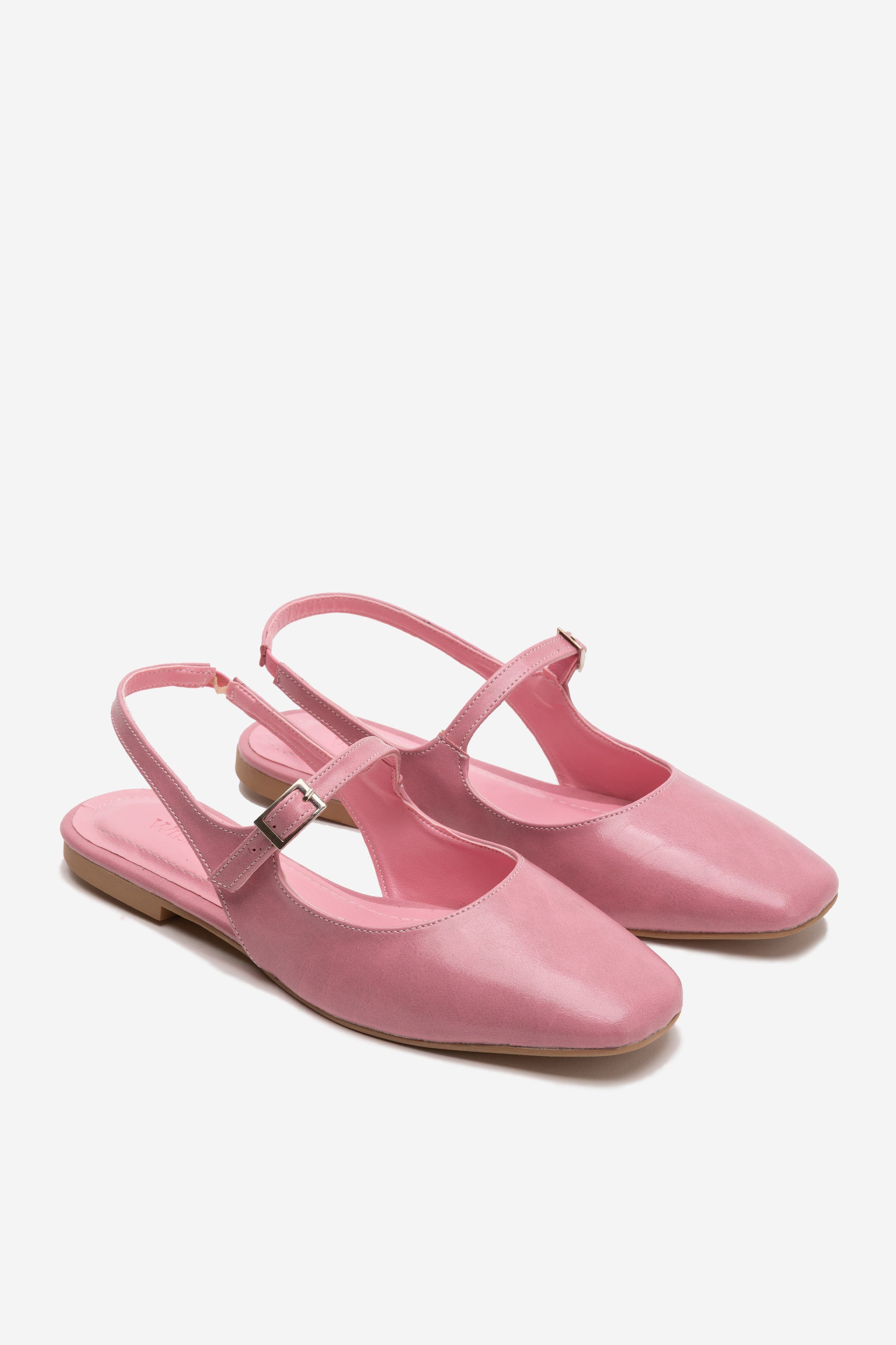Kati Arkası Açık Tokalı Babet - Pembe