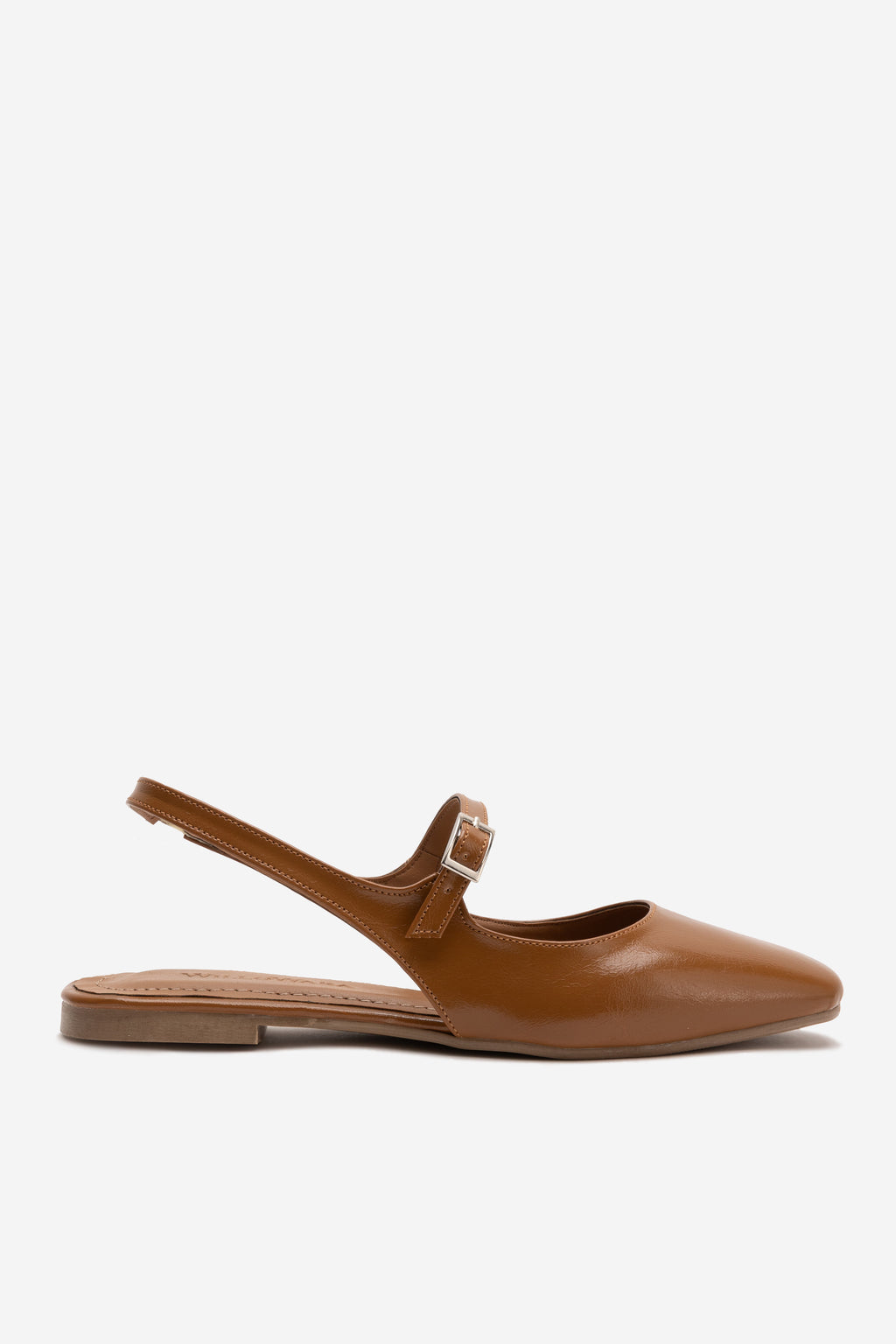 Kati Arkası Açık Tokalı Babet - Camel