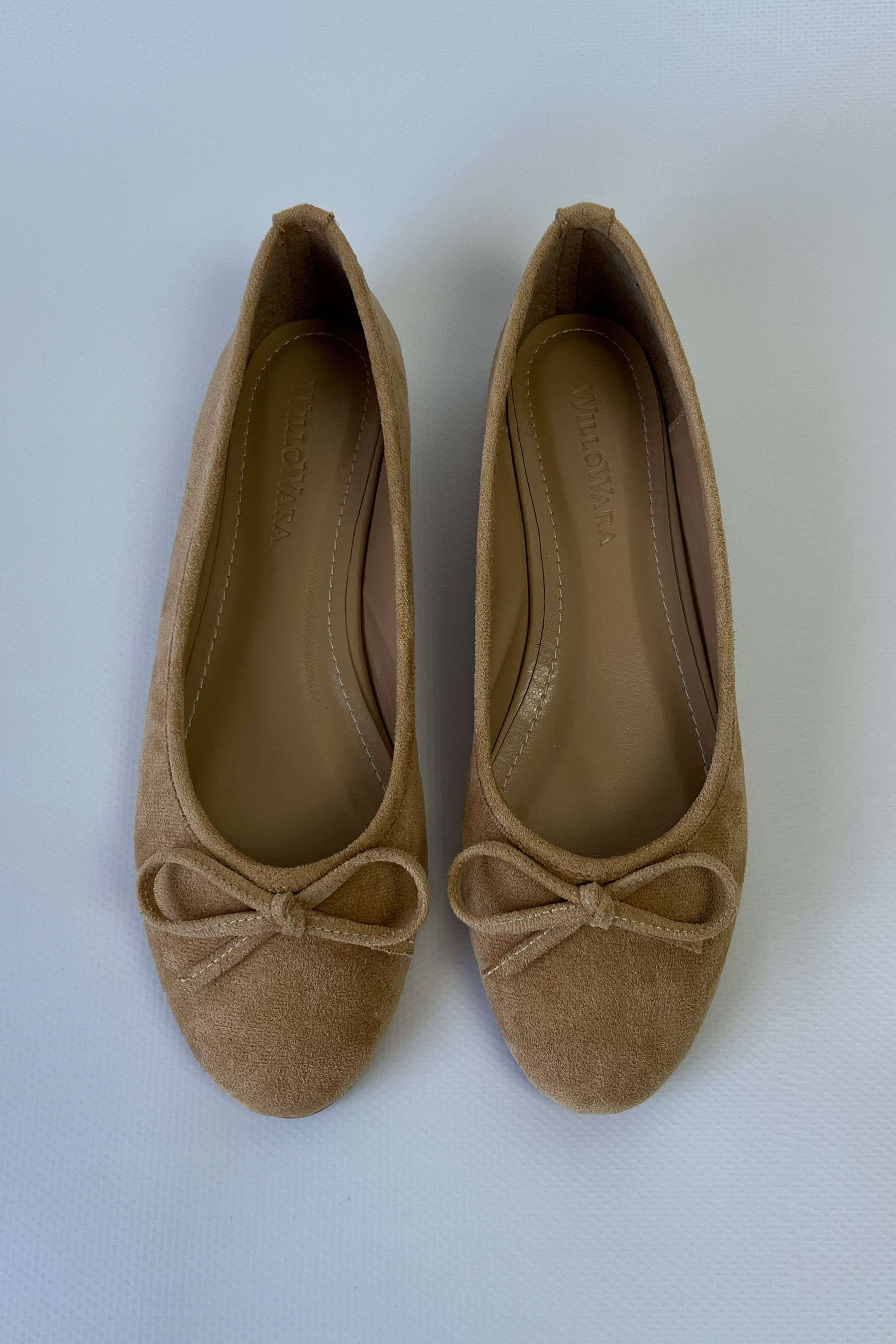 Kadın Süet Kurdeleli Babet Lumi - Bej