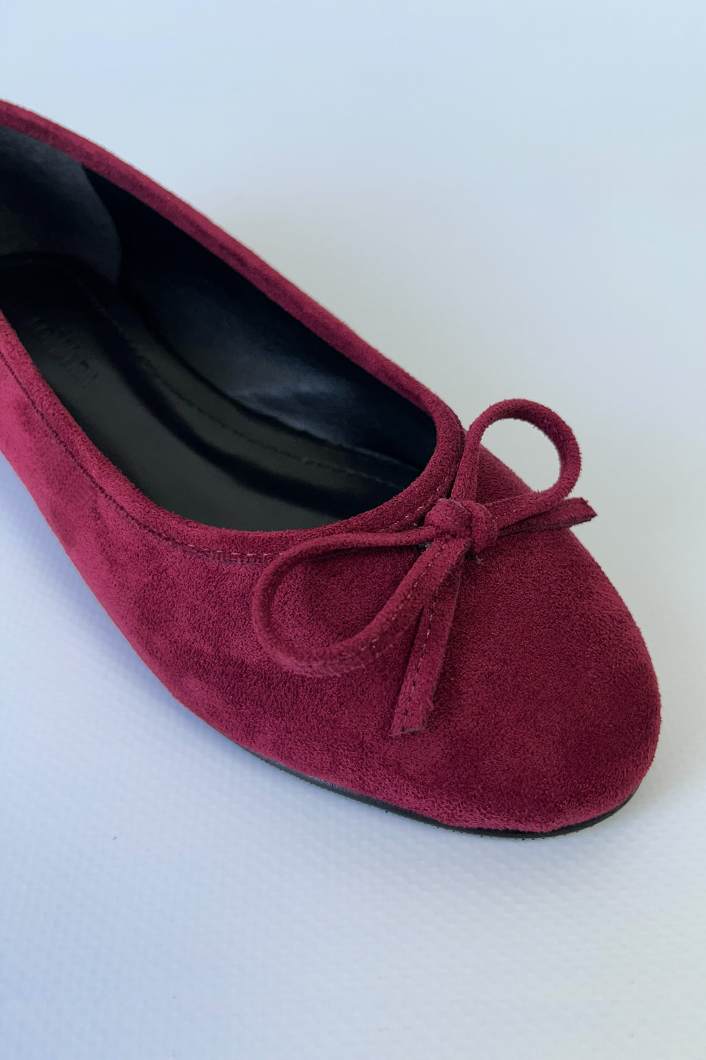 Kadın Süet Kurdeleli Babet | Lumi - Bordo