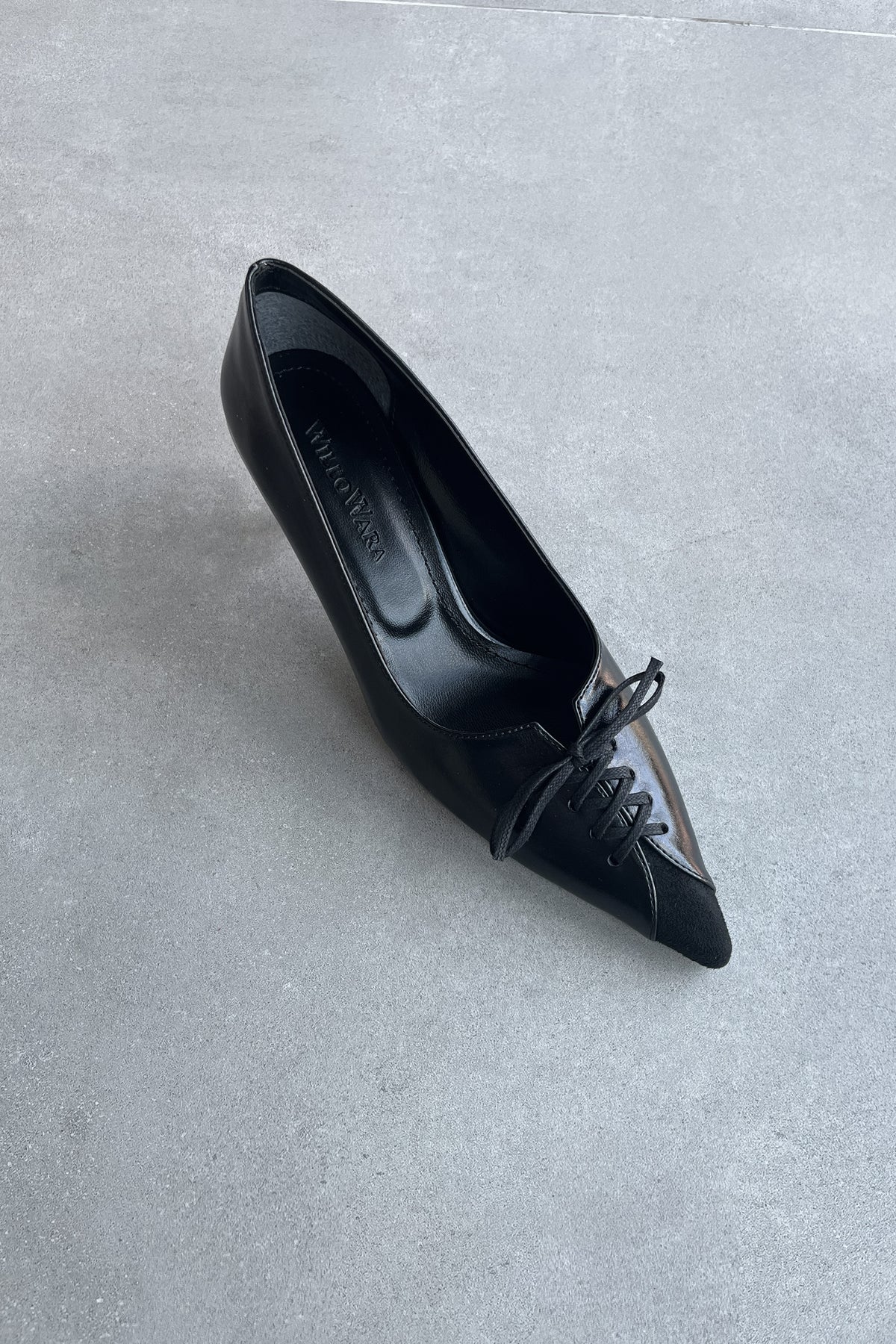 Kadın Western Sivri Burun Topuklu Ayakkabı | Mate - Siyah