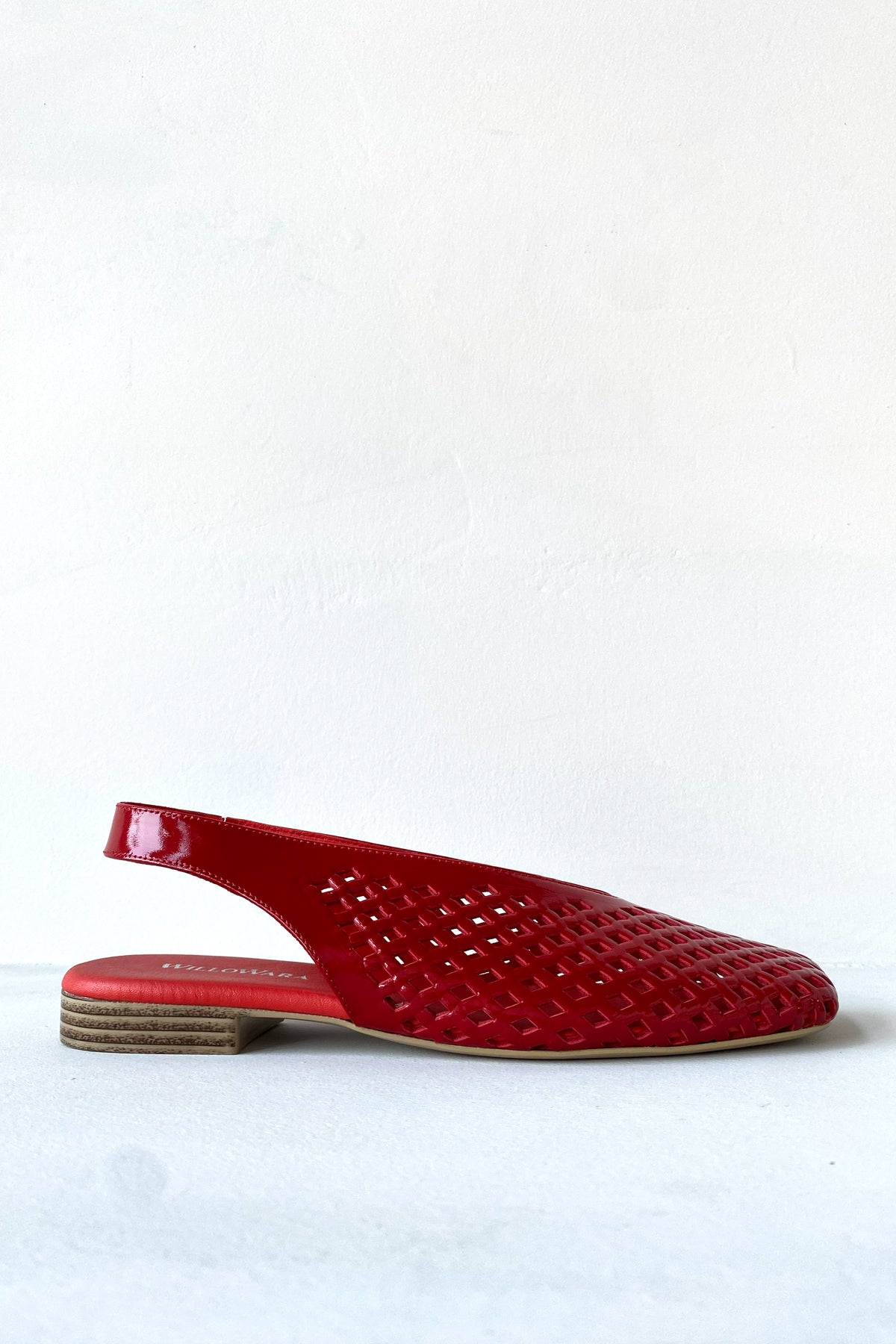 Kadın Hakiki Deri Slingback Babet | Anka - Kırmızı