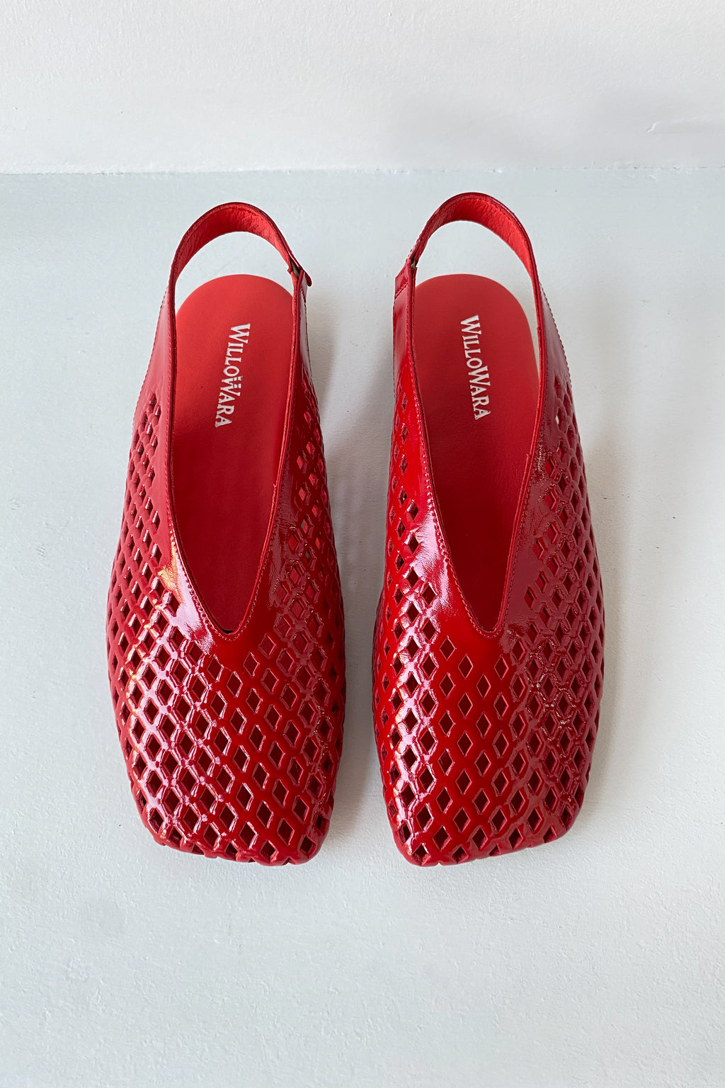 Kadın Hakiki Deri Slingback Babet | Anka - Kırmızı