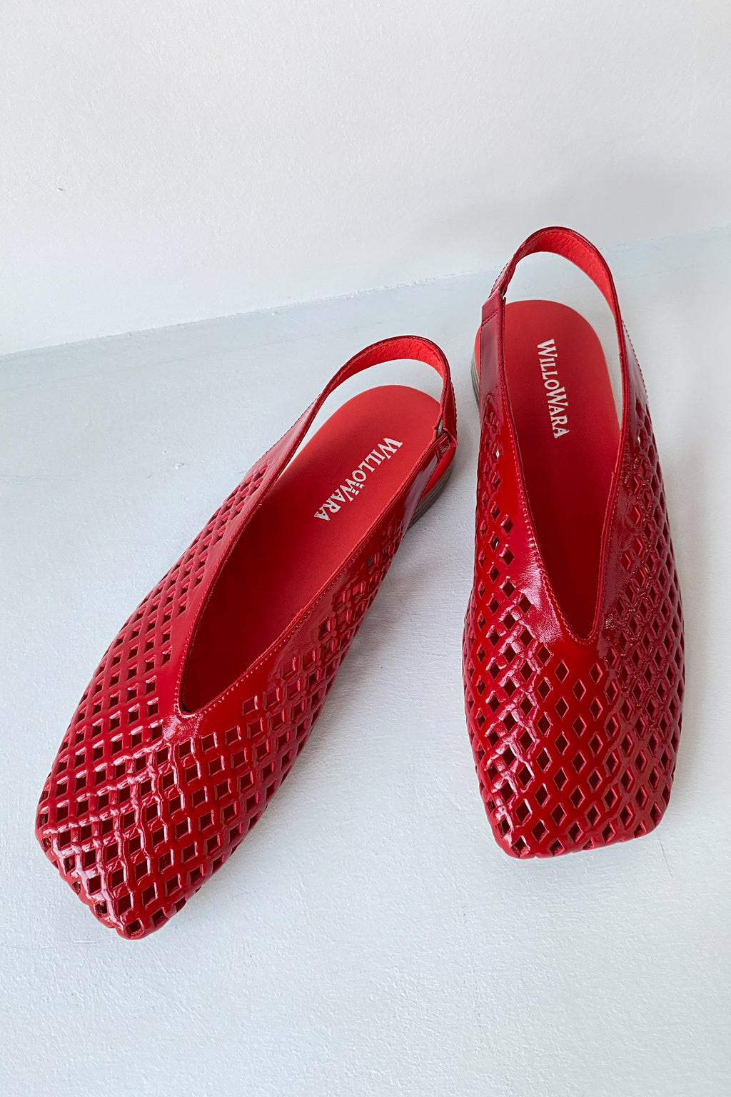 Kadın Hakiki Deri Slingback Babet | Anka - Kırmızı