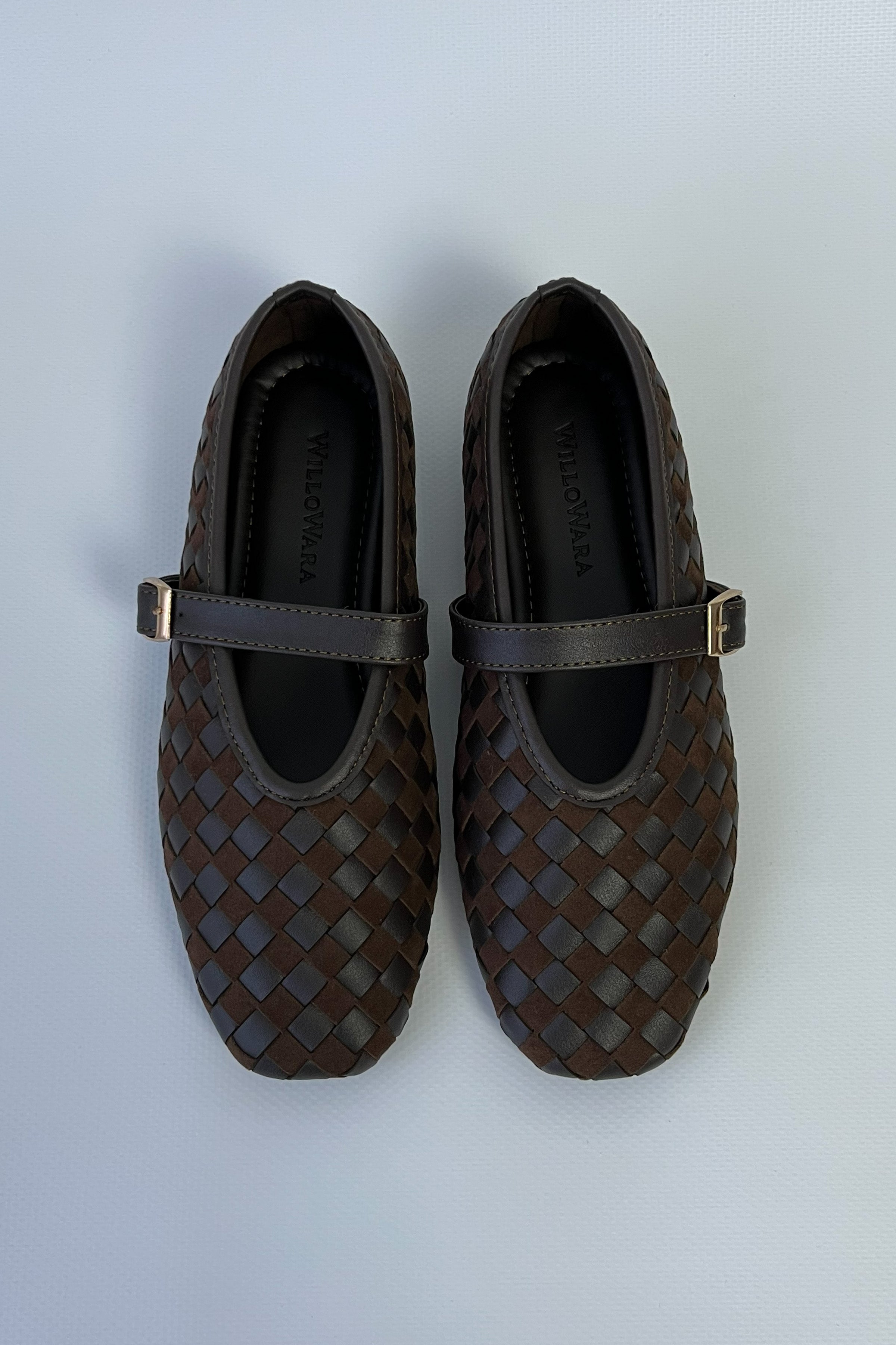 Kadın Örgülü Günlük Rahat Babet Roni - Kahve