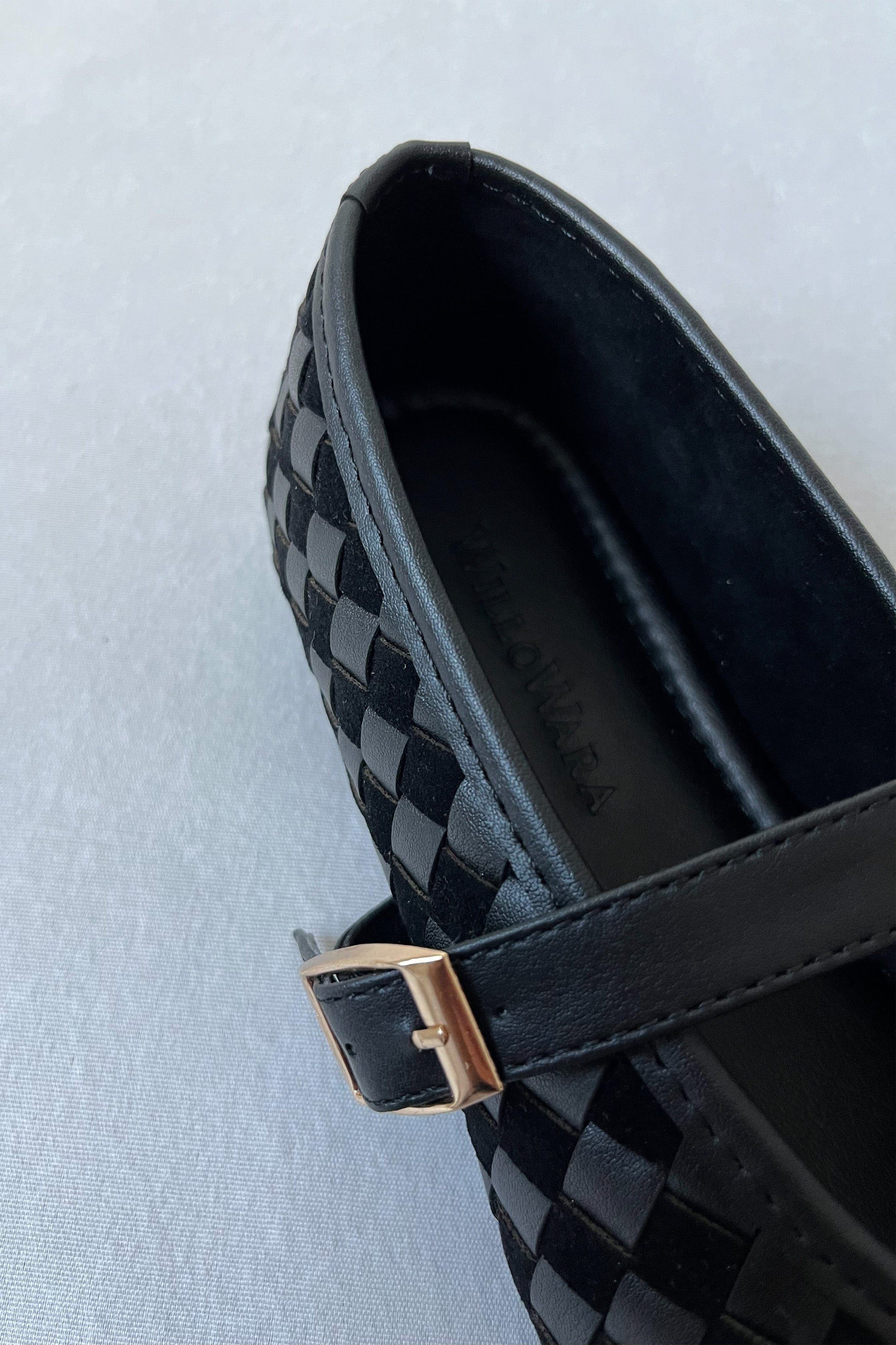 Kadın Örgülü Günlük Rahat Babet Roni - Siyah